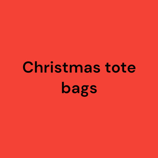 Christmas tote bags